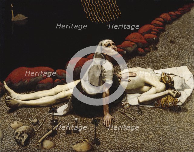 Lemminkäinen's Mother. Artist: Gallen-Kallela, Akseli (1865-1931)