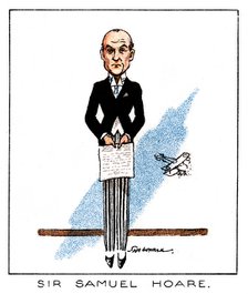 Samuel John Gurney Hoare, Viscount Templewood, British Conservative politician, 1929. Artist: Unknown
