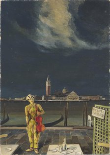 An Itinerant Violinist in Venice, 1940. Creator: Martini, Alberto (1876-1954)
