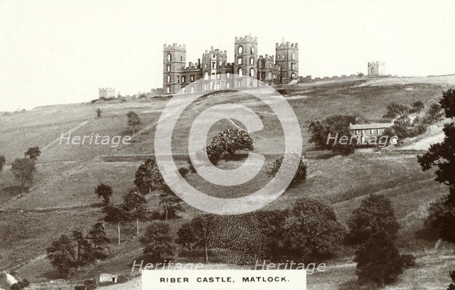 Riber Castle, Derbyshire, c1900. Artist: Unknown
