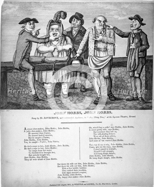 'John Hobbs, John Hobbs', 1811. Artist: Anon