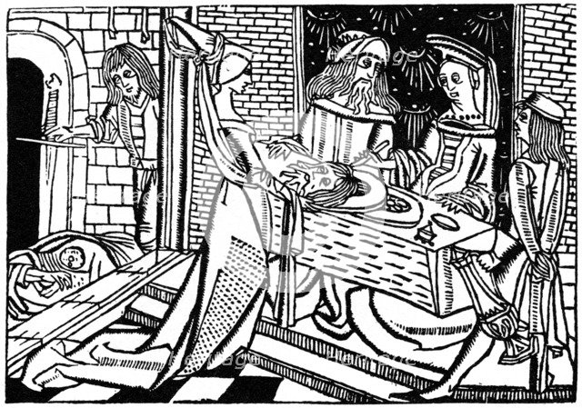 Herodias with the head of John the Baptist, 1488 (1964). Artist: Anon