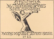 Title Page, probably 1920. Creator: Ernst Barlach.