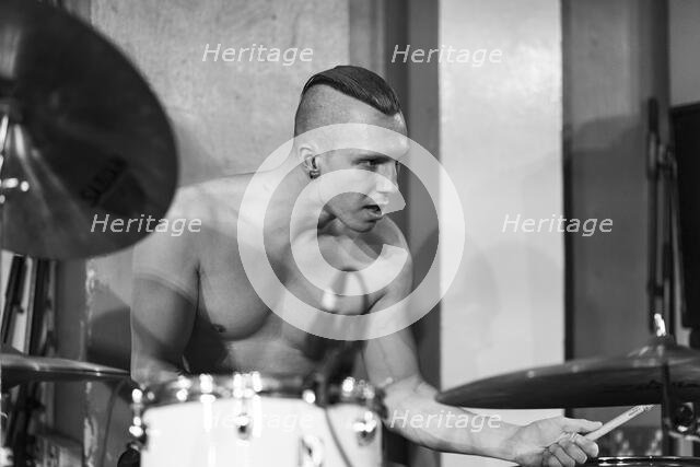 Andy Baker, Eater live at 100 Club, London, Mar 2023. Creator: Annapaola Marchesani.