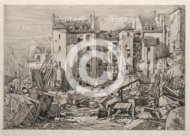 Demolition of Old Houses in Paris, 1862. Creator: Maxime Lalanne (French, 1827-1886).