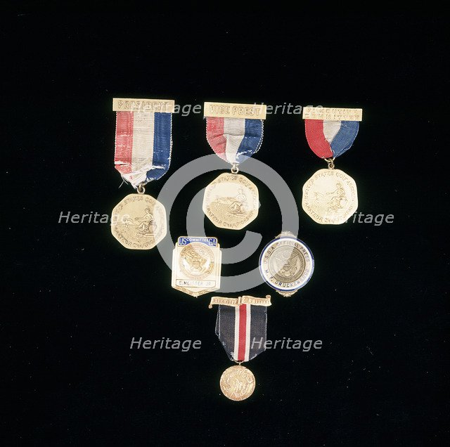 Golfing badges, 1887-1929. Artist: Unknown