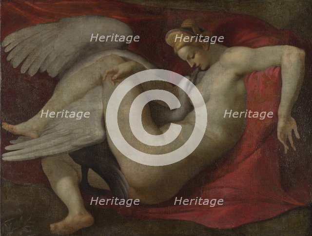 Leda and the Swan, after 1530. Artist: Buonarroti, Michelangelo, (School)  