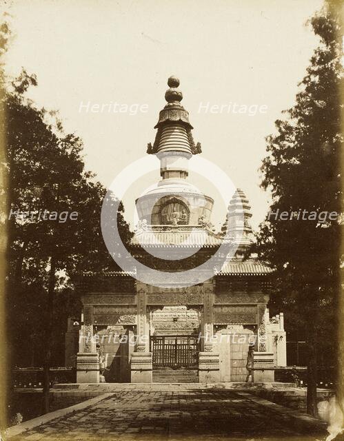 Gate to Buddhist Sanctuary, 1860. Creator: Felice Beato.