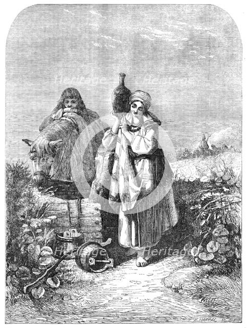 "The Russian Serf", painted by Joseph J. Jenkins - from the Exhibition of the Society of..., 1854. Creator: Horace Harral.