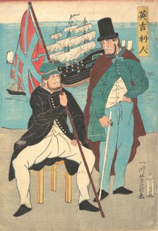 Englishmen, 1861. Creator: Yoshikazu.