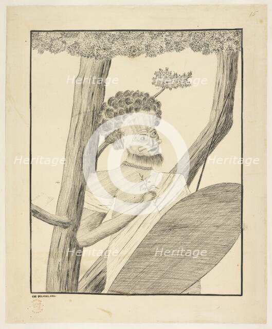 An Australian Aborigine, 1770-1771. Creator: Charles Praval.