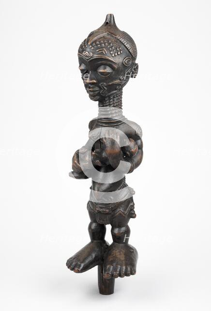 Mother-and-Child Figure (Bwanga bwa Chibola), Democratic Republic of the Congo, Mid-late 19th cent. Creator: Unknown.