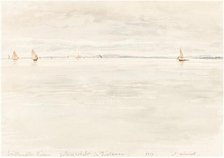 Sailboats on Southampton River, 1819. Creator: John Linnell.