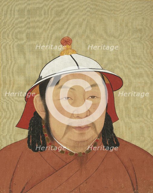 Portrait of Buyantu Khan (1285-1320), 14th century. Creator: Chinese Master.