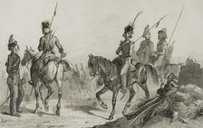 Cossacks, 1839. Creator: Augustin François Lemaitre.