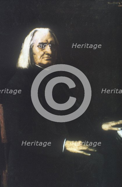 'Franz Liszt', 1886. Artist: Mihaly Munkacsy