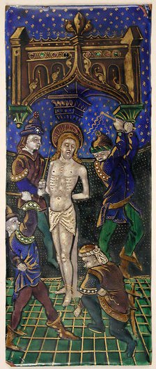 Triptych Panel with the Flagellation of Christ, French, early 16th century. Creator: Unknown.