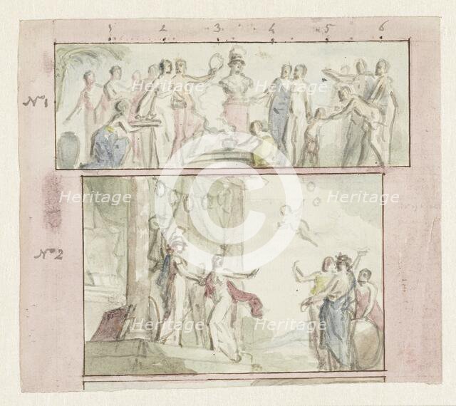 Virtue and the temple of wisdom, 1752-1819. Creator: Juriaan Andriessen.