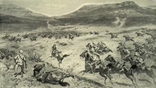 'The Last Stand Made By The Boers Before Kimberley-Charge of British Cavalry', 1900. Creators: Godfrey Douglas Giles, WS Small.