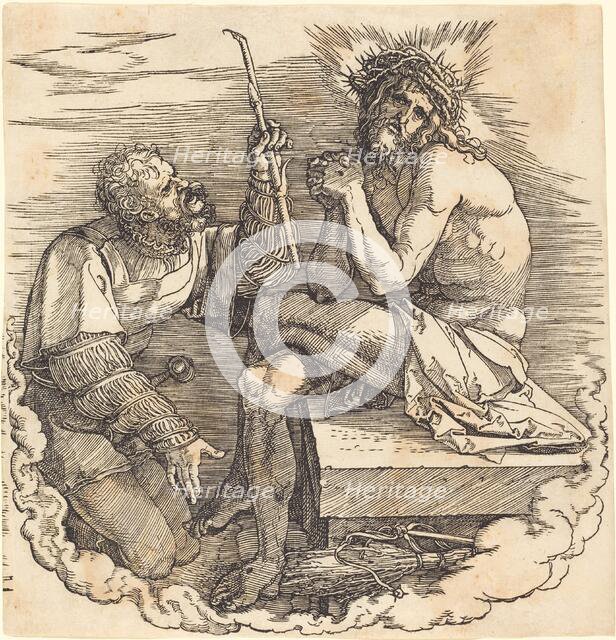 The Man of Sorrows Mocked by a Soldier, probably 1511. Creator: Albrecht Durer.