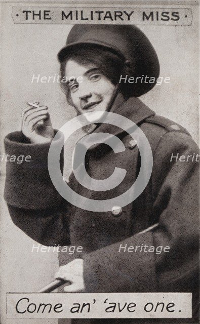 'The Military Miss - Come an' 'ave one.', c1914. Artist: Unknown.