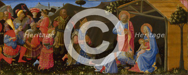 The Adoration of the Magi, c. 1433-1434. Artist: Strozzi, Zanobi (1412-1468)