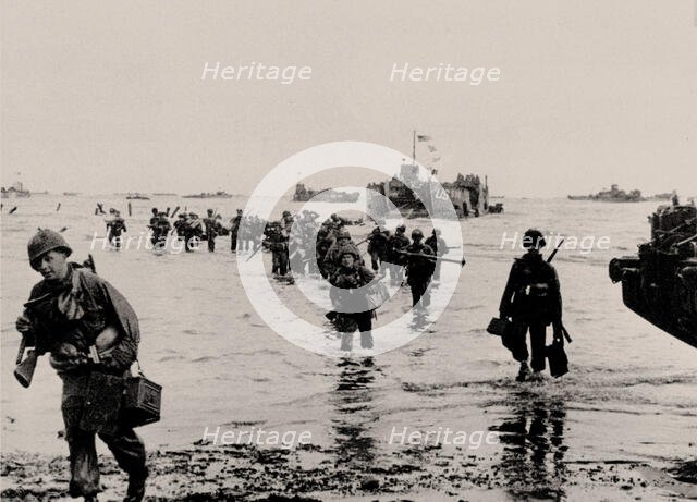 The Allied landing in Normandy on 6 June 1944, 1944. Creator: Anonymous.