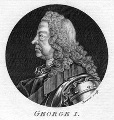 George I of Great Britain.Artist: Ravenet