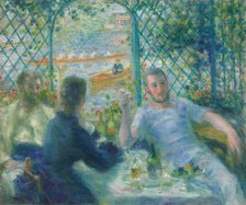 Lunch at the Restaurant Fournaise (The Rowers' Lunch), 1875. Creator: Pierre-Auguste Renoir.