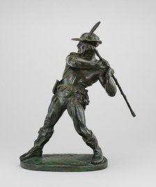 Peasant of the Middle Ages, model 1834/1838, cast by 1874. Creator: Antoine-Louis Barye.
