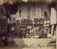 Curio Shop, 1868. Creator: Felice Beato.