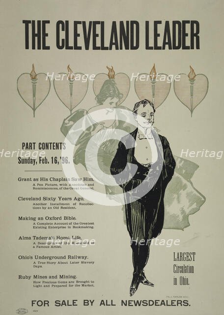 The Cleveland leader. Sunday, Feb.16, '96, c1893 - 1897. Creator: Unknown.