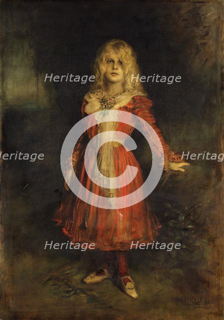 Marion Lenbach (1892-1947), the Artist's Daughter, 1900. Creator: Franz von Lenbach.
