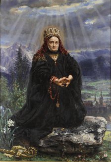 Saint Kinga of Poland, 1892. Artist: Matejko, Jan Alojzy (1838-1893)