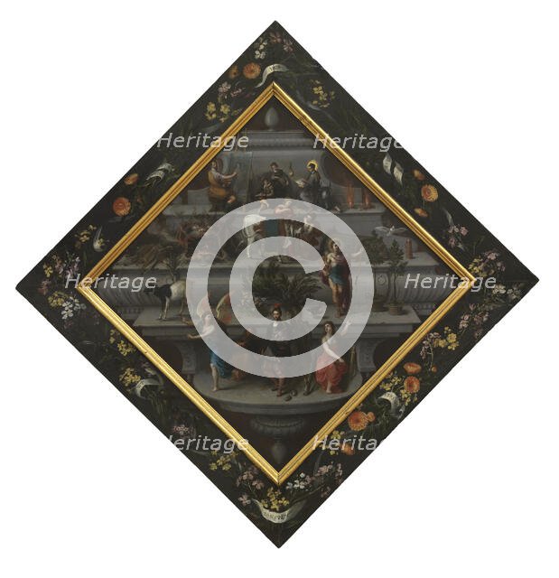 Blazon of the Chambers of Rhetoric 'De Violiere', 1618. Creator: Hendrick van Balen I.