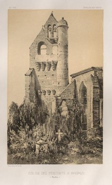 ...Pl. 40, Église Des Pénitents À Avignon (Vaucluse), 1860. Creator: Victor Petit (French, 1817-1874).