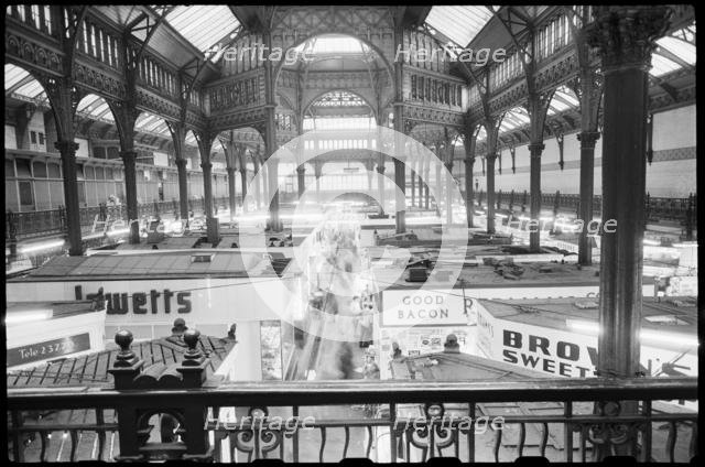 Leeds City Market, Vicar Lane, Leeds, West Yorkshire, c1955-c1980. Creator: Ursula Clark.