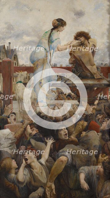 Une larme pour une goutte d'eau (Notre-Dame de Paris), 1903. Creator: Luc Olivier Merson.