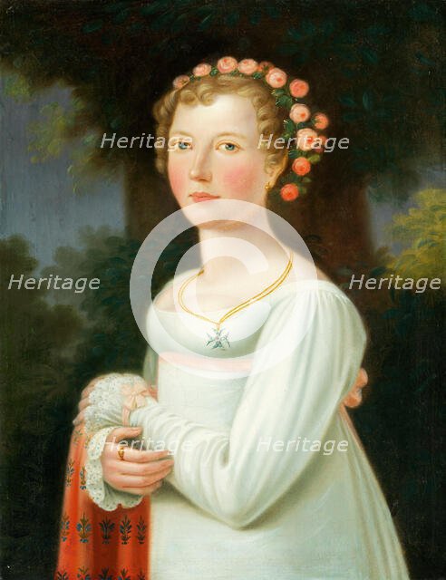 Portrait of a Girl in a White Dress, 1800-1820. Creator: Unknown.
