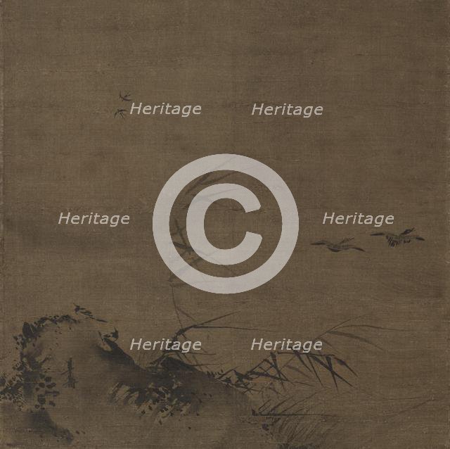 Waterfowl and Reeds, early 1200s. Creator: Liang Kai (Chinese, mid-1100s-early 1200s), attributed to.