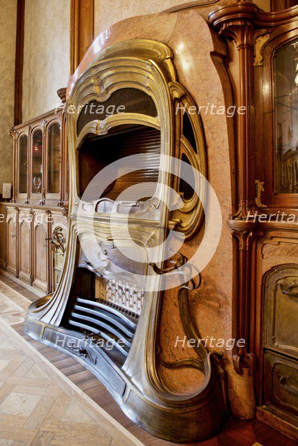 Interior-Hotel van Eetvelds, Av. Palmeston, Brussels, Belgium, (1895), c2014-2017. Artist: Alan John Ainsworth.