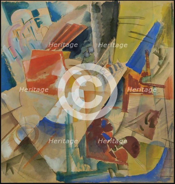 Constructive composition, 1919. Creator: Echeistov, Georgy Alexandrovich (1897-1946).
