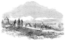 Scene in the French Camp, sketched the day after the Battle of the Alma, 1854. Creator: Unknown.