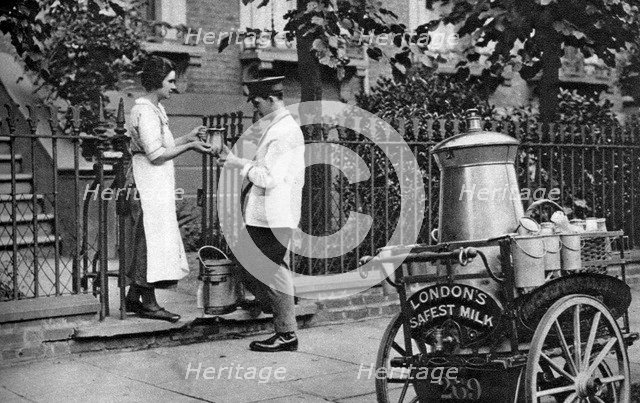 Milkman, North London, 1926-1927. Artist: McLeish