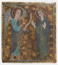 Plaque with the Annunciation, Catalan or Central Italian, ca. 1200-1225. Creator: Unknown.