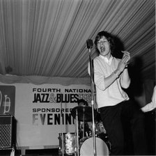 Rolling Stones - Mick Jagger, 4th National Jazz and Blues Festival, Richmond, London, 1964. Creator: Brian Foskett.