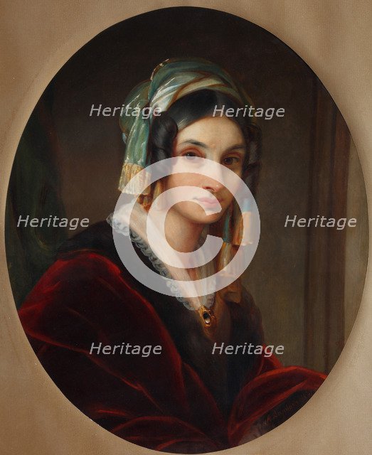 Portrait of Alexandra Smirnova-Rosset (1809-1882), 1841. Artist: Varnek, Alexander Grigoryevich (1782-1843)