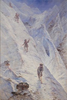 Alpine Climbers, 1869. Creator: Elijah Walton.
