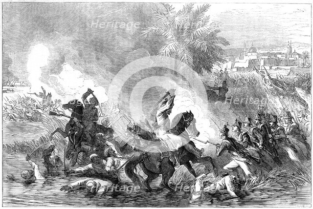 The sortie of the garrison of Jalalabad, Afghanistan, 1842. Artist: Unknown