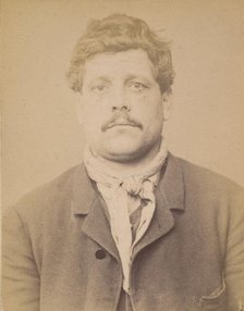 Loutrel. François. 37 ans, né à Paris XVlle. Journalier. Anarchiste. 1/3/94., 1894. Creator: Alphonse Bertillon.